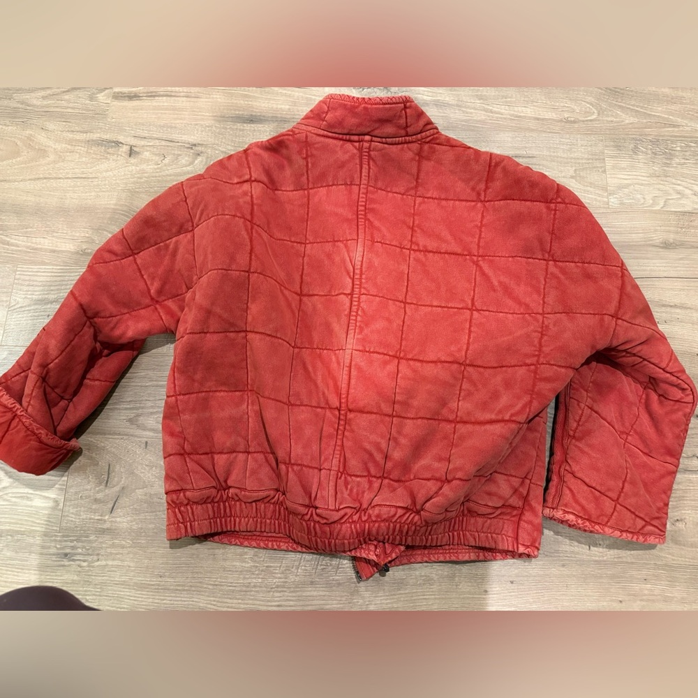 Rust Colored Quilted Dolman Jacket - image 7